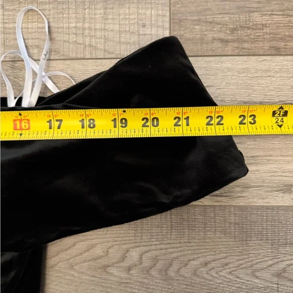 Lulu's Black Strapless Velvet Dress - Picture 4 of 7